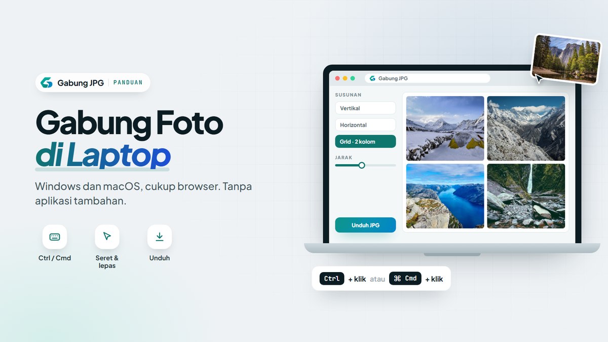 Cara Menggabungkan Foto di Laptop Tanpa Aplikasi Tambahan