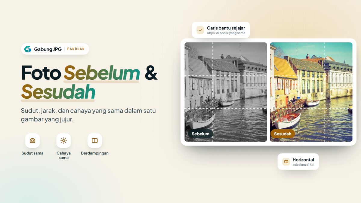 Cara Membuat Foto Sebelum dan Sesudah dalam Satu Gambar
