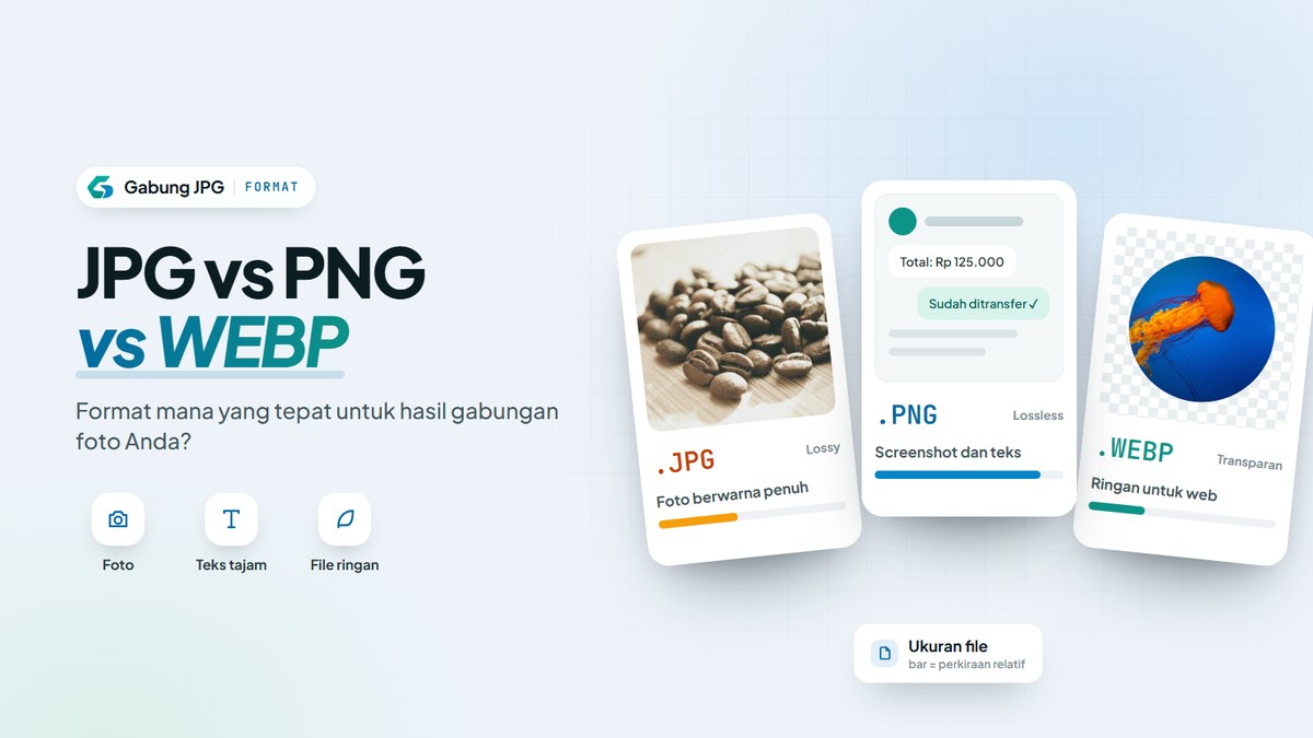JPG vs PNG vs WEBP: Format Mana yang Paling Tepat?
